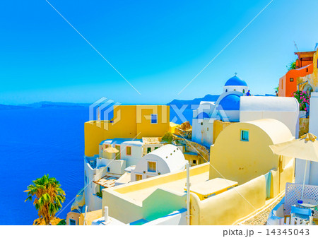 pictorial Oia in Santorini island in Greece 14345043