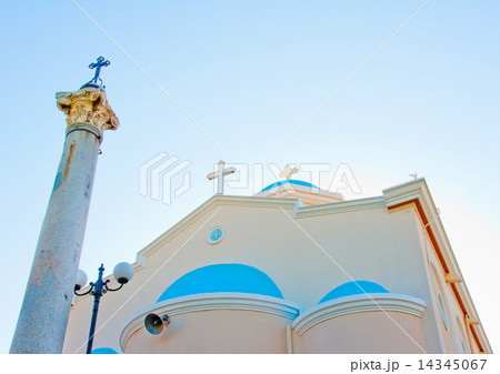 Beautiful orthodox church in Kos island in Greece Beautiful orthodox church in Kos island in Greece 14345067