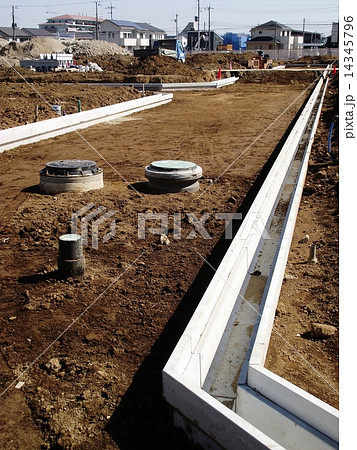 住宅道路の整地前 14345796