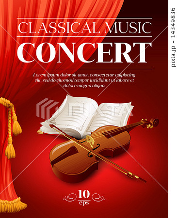 Poster of a classical music concert. Vector illustration Poster of a classical music concert. Vector illustration 14349836