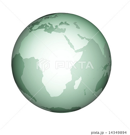 地球イメージ 背景透過 地球模型 シースルー イラスト素材のイラスト素材