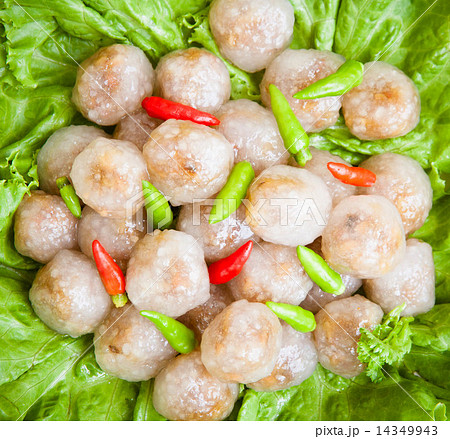 Thai dessert name is Kanom sago 14349943