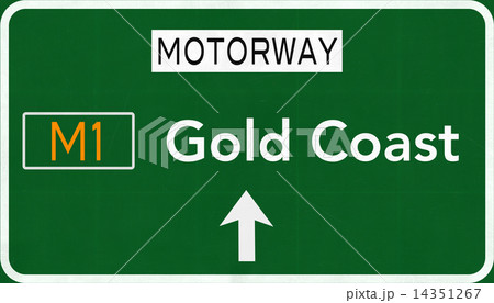 Gold Coast Australia Highway Road Sign 14351267