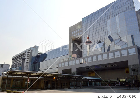 京都駅ビルの外観の写真素材