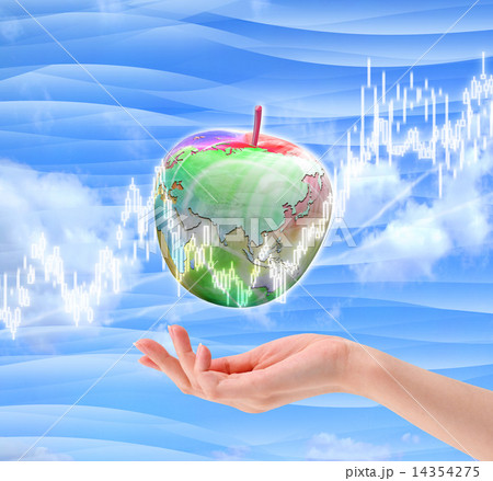 手の上のリンゴ地球と株式投資 手の上のリンゴ地球と株式投資 14354275