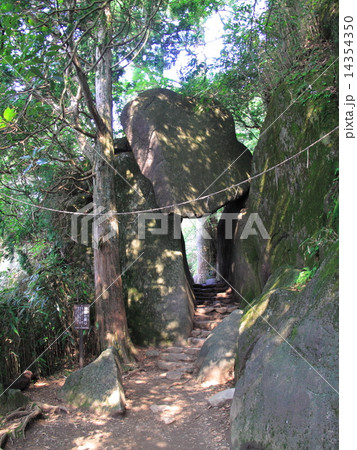 筑波山 弁慶七戻りの写真素材