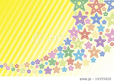背景素材壁紙 星 スター 星屑 銀河 天の川 天の河 虹 虹色 レインボー カラフル パステル のイラスト素材