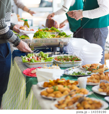 Banquet lunch break at conference meeting. 14359190