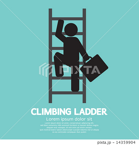 Businessman Climbing Ladder 14359904