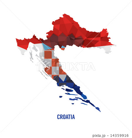 Map of Croatia 14359916