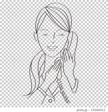 スキンケア女性の顔 14360412