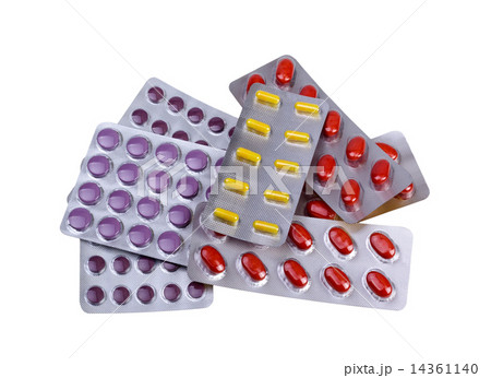 Medicine pills and capsules packed in blisters Medicine pills and capsules packed in blisters 14361140