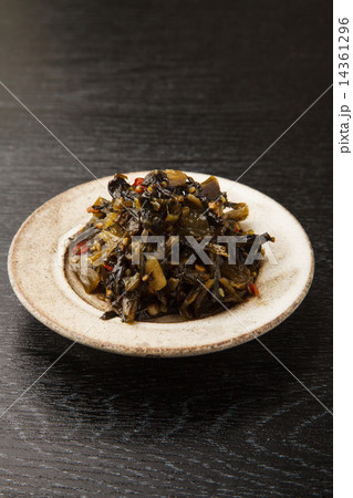 辛子高菜の油炒め 辛子高菜の油炒め 14361296