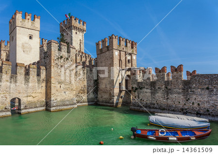 Scaliger medieval castle in Sirmione. 14361509