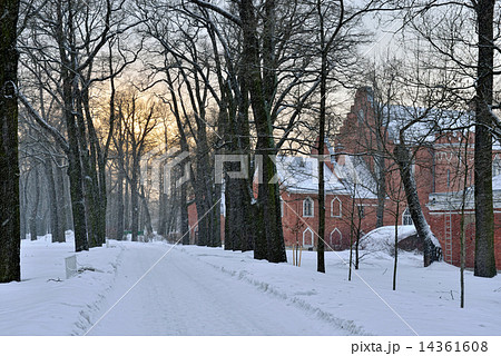 Landscape with  the Admiralty pavillion in Pushkin garden. 14361608