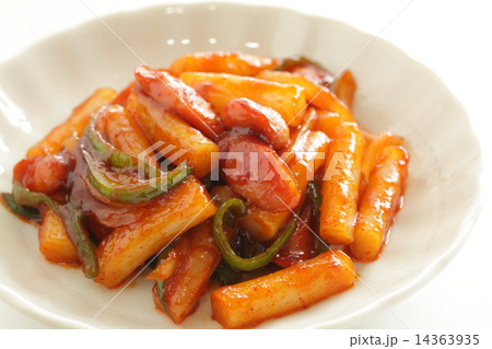 韓国料理のトッポッキの写真素材 韓国料理のトッポッキの写真素材