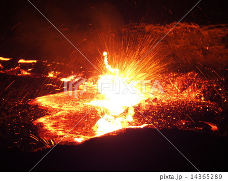 エルタアレ火山の写真素材