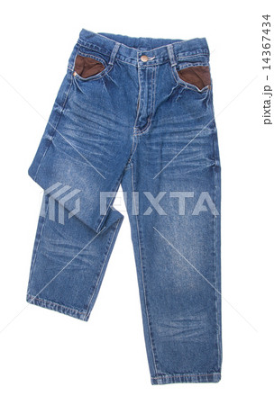 Jeans. children's jeans on a background 14367434