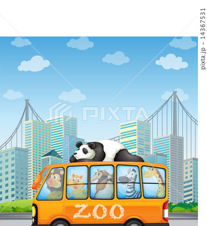 Animals and bus 14367531