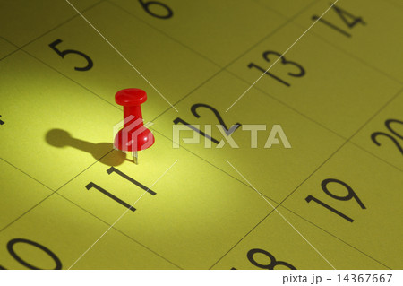 カレンダーとプッシュピン 14367667