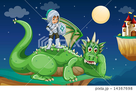 Knight and dragon 14367698