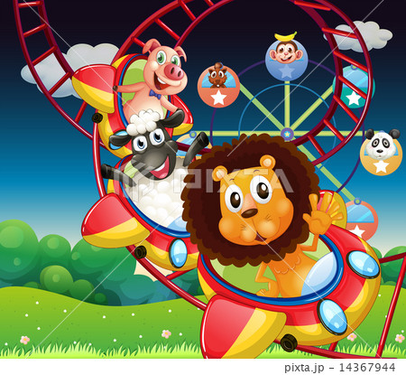 Animals and rollercoaster Animals and rollercoaster 14367944