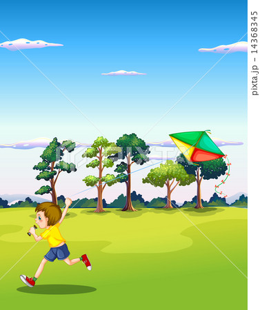 Boy and kite Boy and kite 14368345