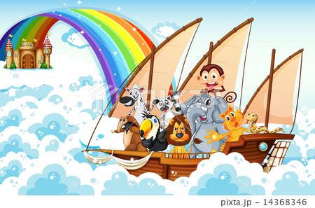 Animals on boat 14368346
