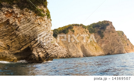 Rocks over the transparent ocean water 14369507