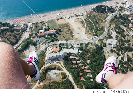 Hanging human feet over the Rafailovici 14369857