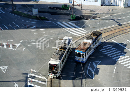 朝の熊本市電 14369921