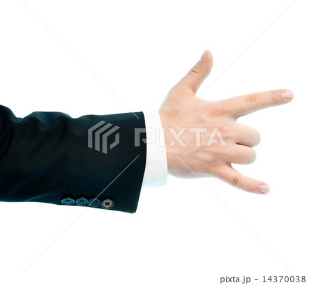 Caucasian male hand composition isolated Caucasian male hand composition isolated 14370038
