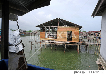 Fishing village in Natuna, Riau Islands, Indonesia  14370405
