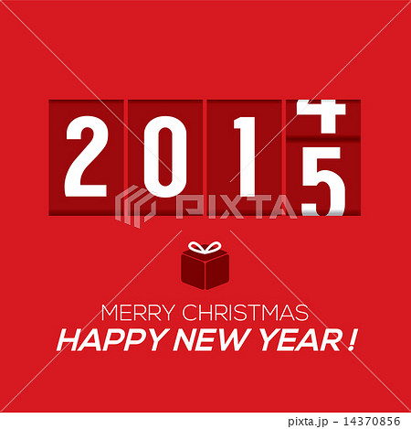 2015 New Year Card Odometer Style 14370856