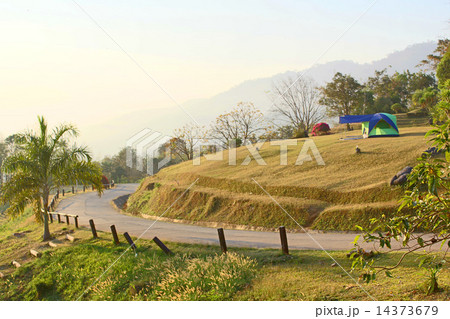 View in sunrise morning at Sri Nan national park, Nan ,Thailand 14373679