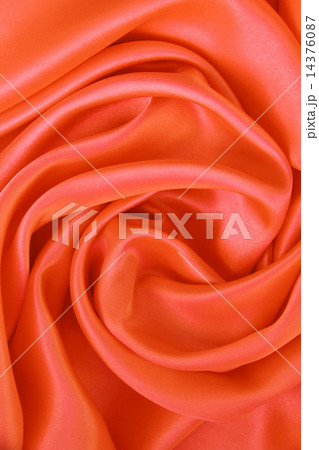 Smooth elegant orange silk as background Smooth elegant orange silk as background 14376087