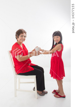 Grandmother and Granddaughter 14377155