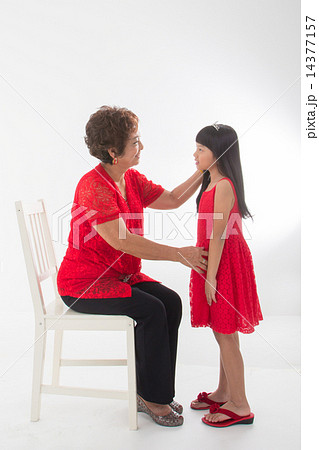 Grandmother and Granddaughter Grandmother and Granddaughter 14377157