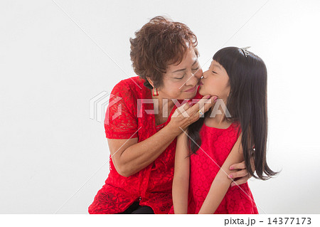 Grandmother and Granddaughter Grandmother and Granddaughter 14377173