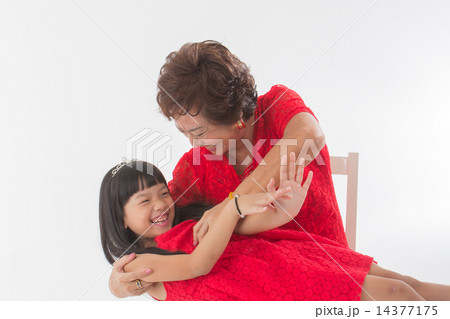 Grandmother and Granddaughter 14377175