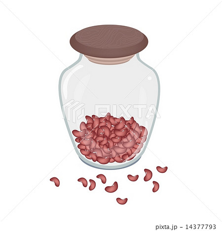 A Lot of Kidney Bean in Glass Bottle 14377793