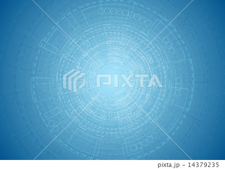 Abstract bright blue tech engineering background Abstract bright blue tech engineering background 14379235