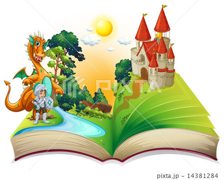 Dragon and book 14381284