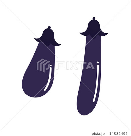 長ナスと短いナス 14382495