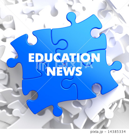 Education News on Blue Puzzle. 14385334