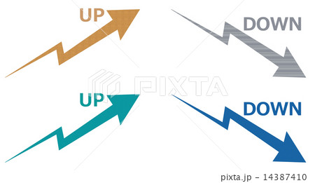 UPとDOWNの矢印 14387410