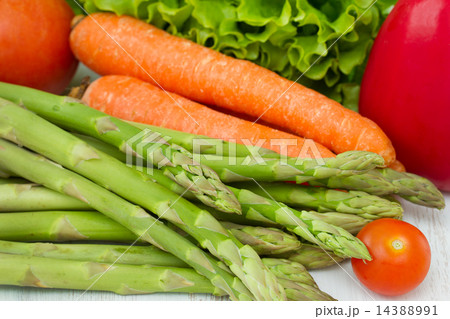 vegetables on the white table 14388991