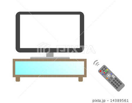 テレビとリモコン テレビとリモコン 14389561