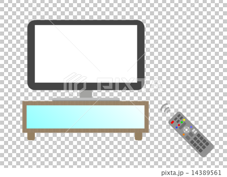 TV and remote control TV and remote control 14389561