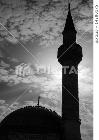 Minaret of Camii mosque on Konak square, Izmir Minaret of Camii mosque on Konak square, Izmir 14390175